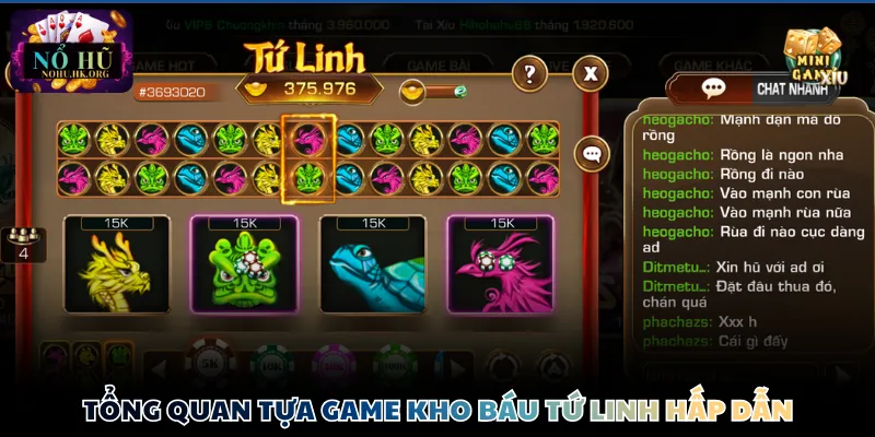 Tổng quan tựa game kho báu tứ linh hấp dẫn